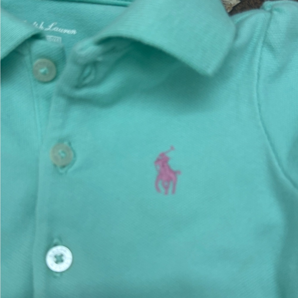 Ralph Lauren Baby Polo Dress in‎ Aqua - Picture 2 of 8